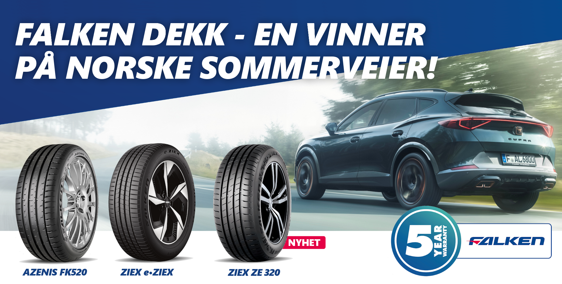 Falken sommerdekk