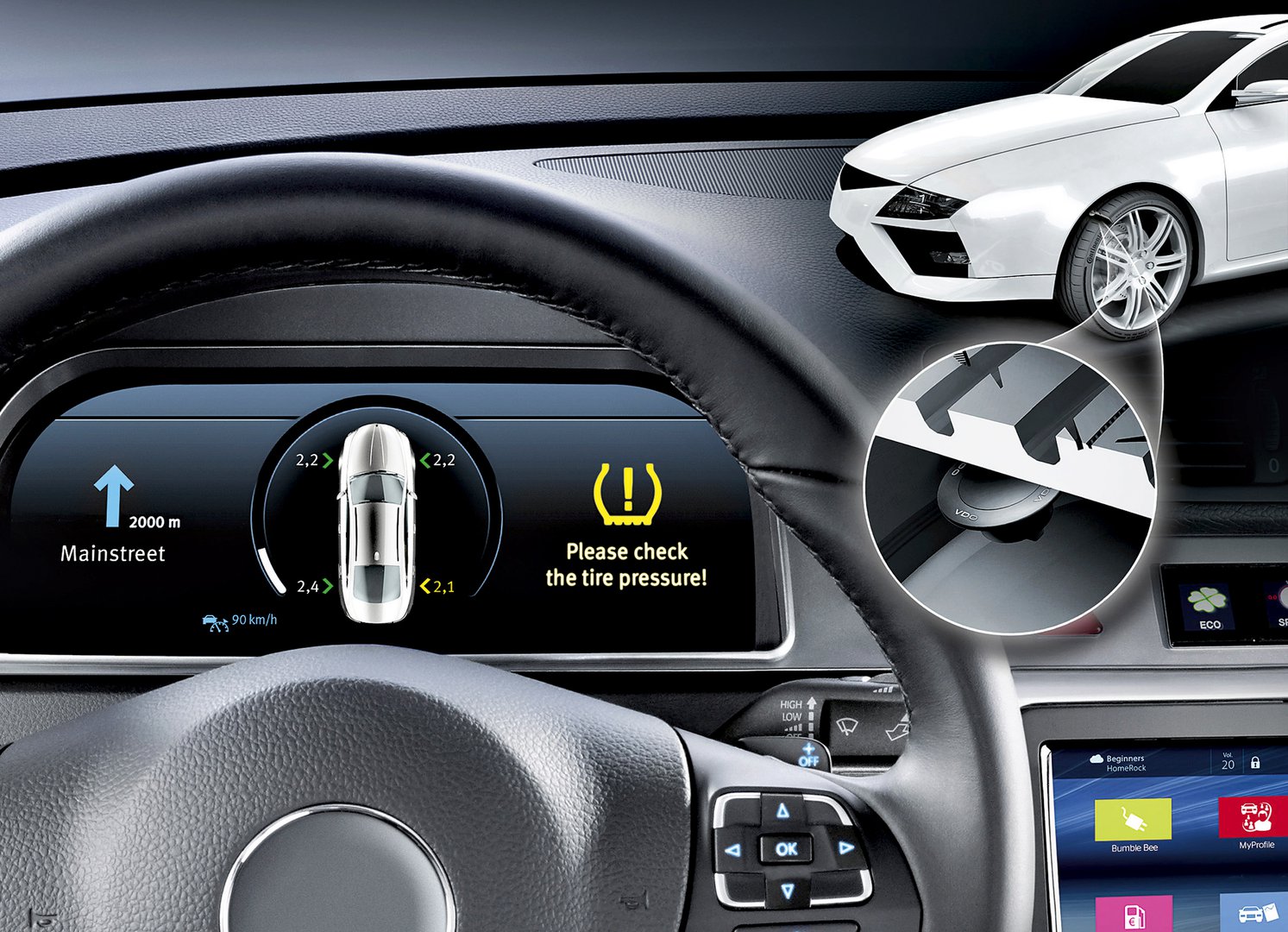 dekktrykksensorer tpms